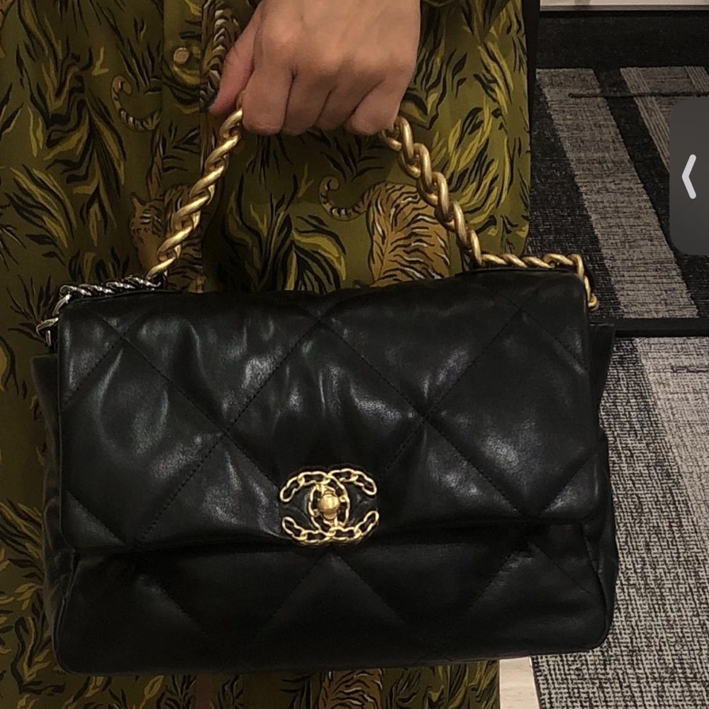 Authentic Chanel 19 Medium Flap Bag